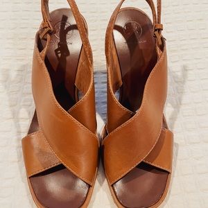 Tory Burch Crossover Wedge Sandal